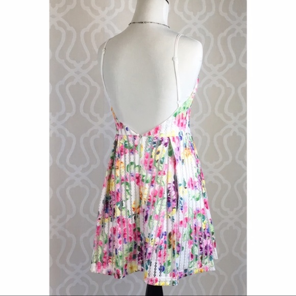 Painted Flowers Blooming Party Dress - Picture 4 of 8